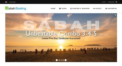 Sabah Booking website